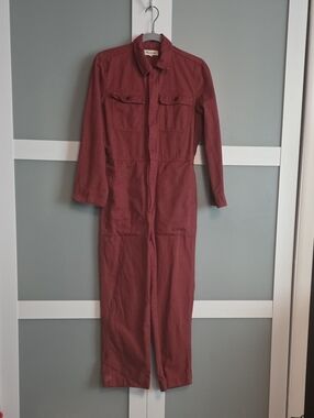 Madewell Rust Utility Jumpsuit